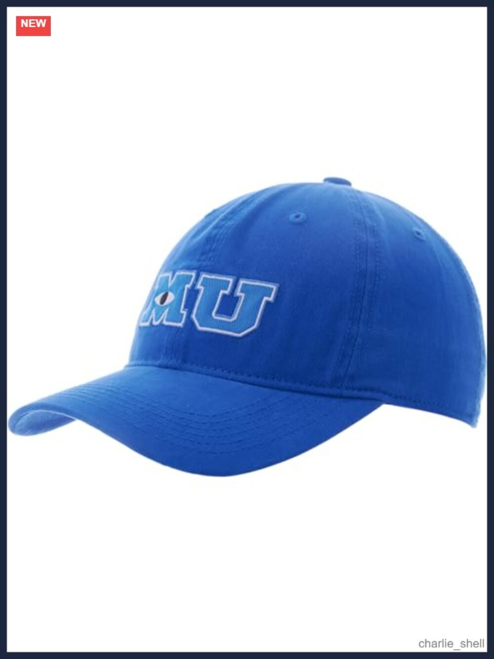 Monsters Inc University Baseball Cap Adjustable Strapback Disney Pixar Hat
